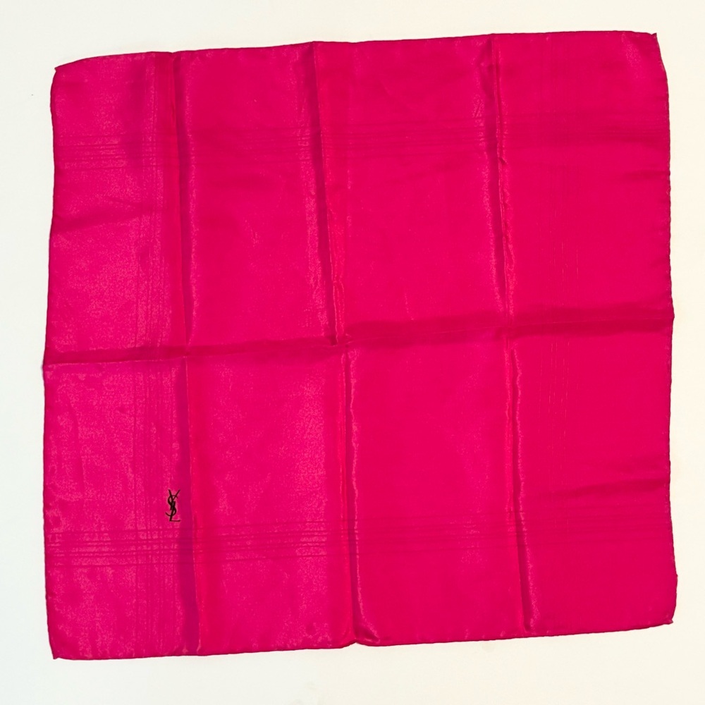 Yves Saint Laurent Vibrant Pink Scarf